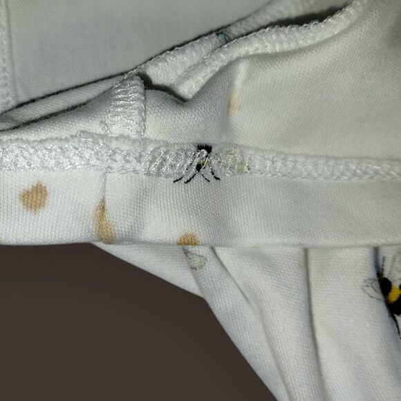 Lands‎ End Womens Polo Sz 3X White Bee Print Collared Short Sleeve Shirt Classic - Picture 7 of 7